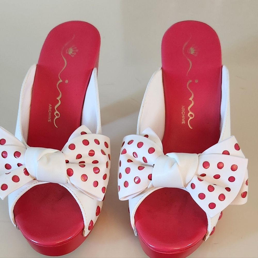 White and Pink Polka Dot Women's Shoes